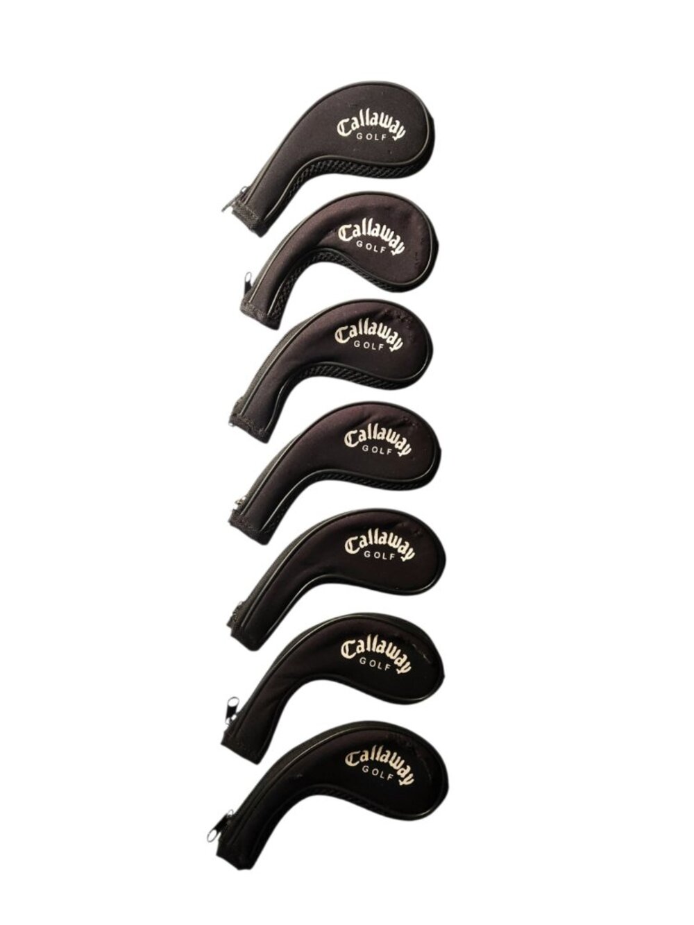 Callaway Golf Iron Headcovers Covers Partial Set 5-9-PW-SW Neoprene Black Zip